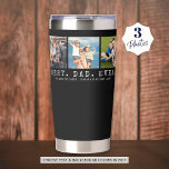 Modern BEST DAD EVER 3 Photos Personalised Insulated Tumbler<br><div class="desc">Modern BEST DAD EVER 3 Photos Personalised Insulated Tumbler. Create a personalised, custom beverage tumbler for a father featuring 3 pictures, your custom title and/or message in your choice of font styles and colours and is duplicated on both sides. The sample is shown with the title BEST. DAD. EVER. in...</div>