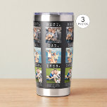 Modern BEST DAD EVER 3 Photos Repeating Insulated Tumbler<br><div class="desc">Modern BEST DAD EVER 3 Photos Repeating Insulated Tumbler. Create a personalised, custom travel cup for a father featuring a repeating column design around the tumbler of 3 pictures, your custom title and/or message in your choice of font styles and colours and background colour in EDIT. The sample is shown...</div>
