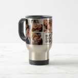 Modern Best Dad Ever 7-Photo Collage Travel Mug<br><div class="desc">Modern personalised travel mug for fathers,  featuring 7 photos with the text,  'Best Dad Ever'. If you need any help customising this,  please contact me using the message button below and I'll be happy to help.</div>