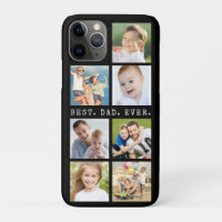 Modern BEST DAD EVER 7 Photos Personalised