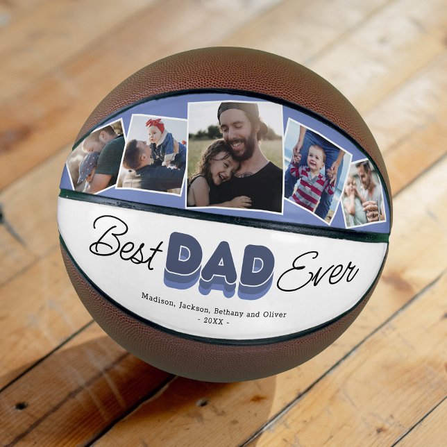 Modern “Best Dad Ever” Basketball Gift (Creator Uploaded)