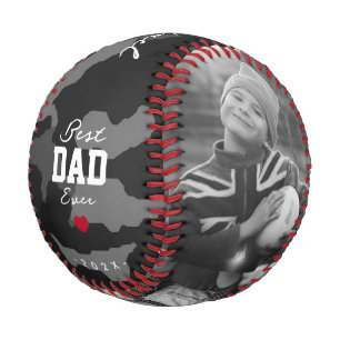 Modern Best Dad Ever Camouflage Father's Day  Baseball