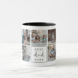 Modern Best Dad Ever Custom Photo Coffee Mug<br><div class="desc">This ceramic mug features 9 customisable photos and modern minimalist font with the phrase, "best dad ever". Easily replace the photos on this personalizable mug and change the font or wording if need be. This coffee mug is the perfect gift for Father's day, a birthday, or Christmas for your favourite...</div>