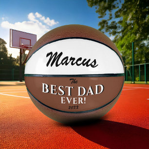 Modern Best Dad Ever Father`s Day  Keepsake Name Basketball