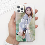 Modern Best Dad Ever Father's Day Photo Case-Mate iPhone 14 Case<br><div class="desc">This phone case design features a full-frame photo and modern hand-writing font greeting that says "BEST DAD EVER". You can customise this phone case with your photo and text...  Available in many sizes for all different models of phones.  It makes a fabulous gift for any dad this Father's Day!</div>