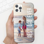Modern Best Dad Ever Father's Day Photo Case-Mate iPhone 14 Case<br><div class="desc">This phone case design features a full-frame photo and modern hand-writing font greeting that says "BEST DAD EVER". Customise this phone case with your own photo... The text is also customisable so you can change it to anything you like! Available in many sizes for all different models of phones. It...</div>