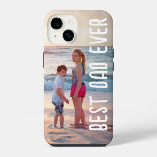 Modern Best Dad Ever Father's Day Photo iPhone 14 Case