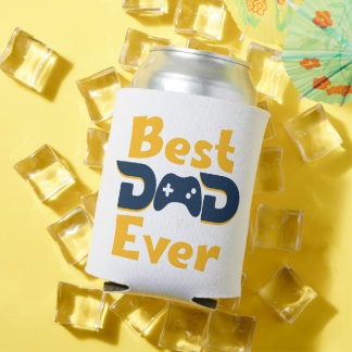 Modern Best Dad Ever Gamer Dad Photo  Can Cooler