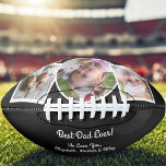 Modern Best Dad Ever Photo Collage Football<br><div class="desc">Dad will love this personalised football with photos of his favourite people. The text reads,  Best Dad Ever with room for your personalisation.  PHOTO TIP: For the best results,  use vertical photos for each end and one square photo for the centre photo.</div>