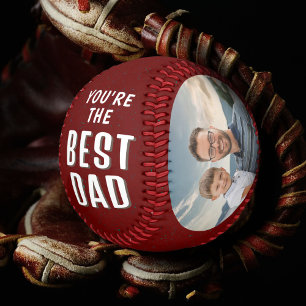 Modern Best Dad Father`s Day 2 Photos Baseball