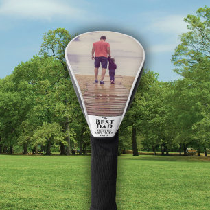 Modern Best Dad Father`s Day Photo Golf Head Cover