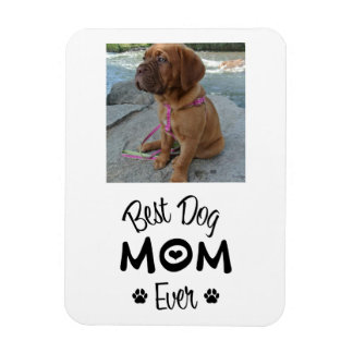 Modern Best Dog Mum 1 Photo Magnet