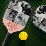 Modern Best Ever Bonus Mum | Photo Collage Pickleball Paddle<br><div class="desc">Looking for the perfect gift for the pickleball-loving mum in your life? Look no further than this sleek and personalised pickleball paddle! With the option to add a photo and a heartfelt message, including the names of her children, this is sure to make a thoughtful and sentimental present. And the...</div>