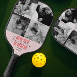 Modern Best Ever Bonus Mum | Photo Collage Pickleball Paddle<br><div class="desc">Looking for the perfect gift for the pickleball-loving mum in your life? Look no further than this sleek and personalised pickleball paddle! With the option to add a photo and a heartfelt message, including the names of her children, this is sure to make a thoughtful and sentimental present. And the...</div>