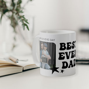 Modern Best Ever Dad Photo Collage Coffee Mug