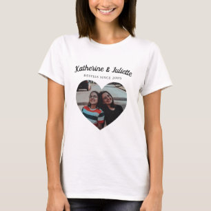 Modern Best Friend Cute Photo Friendship Keepsake T-Shirt