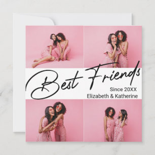 Modern Best Friends 4 Photo Collage Gift