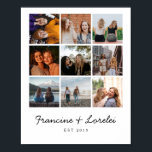 Modern Best Friends Besties Chic Photo Collage  Poster<br><div class="desc">Modern Best Friends Forever BFF Besties Chic Photo Collage Poster. Perfect gift for your bestie!</div>