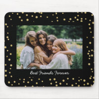 Modern Best Friends BFF Besties Photo Black Gold