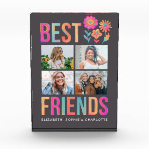 Modern Best Friends Collage Photo Block