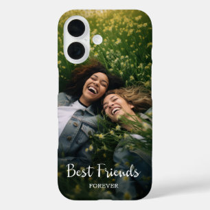Modern Best Friends Forever Photo iPhone 16 Case