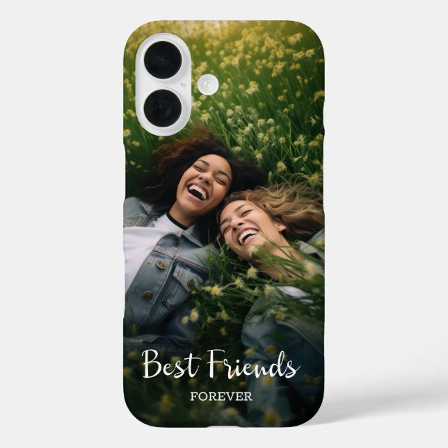 Modern Best Friends Forever Photo Case-Mate iPhone Case (Back)