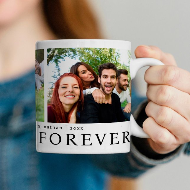 Modern best friends forever photo collage coffee mug (Creator Uploaded)