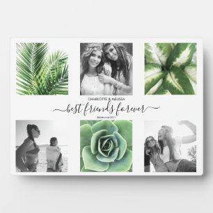 Modern best friends forever photography collage pl plaque