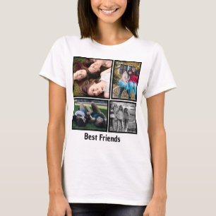 Modern Best Friends Friendship Keepsake Photo T-Shirt