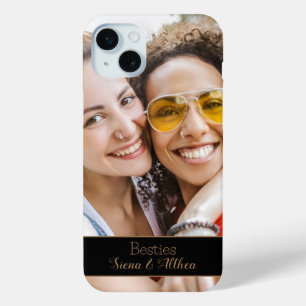 Modern Best Friends Photo iPhone 15 Mini Case