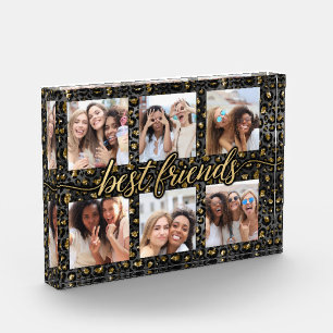 Modern Best Friends Photo Gift Block