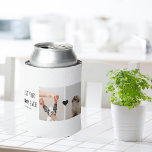 Modern Best Fur Mum Ever | Dog Photo Can Cooler<br><div class="desc">Modern Best Fur Mum Ever | Dog Photo</div>