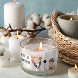 Modern Best Fur Mum Ever Dog Photo Rectangular Sticker