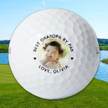 Modern Best GRANDPA By Par Custom Photo Golf Balls<br><div class="desc">Best Grandpa By Par ... Two of your favourite things , golf and your grand kids ! Now you can take them with you as you play 18 holes . Customise these golf balls with your grandchild's favourite photo and name . Great gift to all golf dads and golf lovers,...</div>