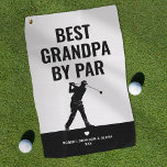 Modern Best Grandpa By Par Father's Day Golf Towel<br><div class="desc">Hit a hole-in-one this father's day with our unique black & white grandfather golf towel. Not only does it feature an elegant silhouette of a golfer but also proudly displays the saying, 'best grandpa by par'. To make it even more meaningful, it comes with a cute heart symbol, and for...</div>