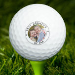 Modern BEST GRANDPA BY PAR Photo Golf Balls<br><div class="desc">For the special golf-enthusiast grandfather, create a unique photo golf ball with the editable title BEST GRANDPA BY PAR. PHOTO TIP: For fastest/best results, choose a photo with the subject in the middle and/or pre-crop it to a square shape BEFORE uploading. Contact the designer via Zazzle Chat or makeitaboutyoustore@gmail.com if...</div>