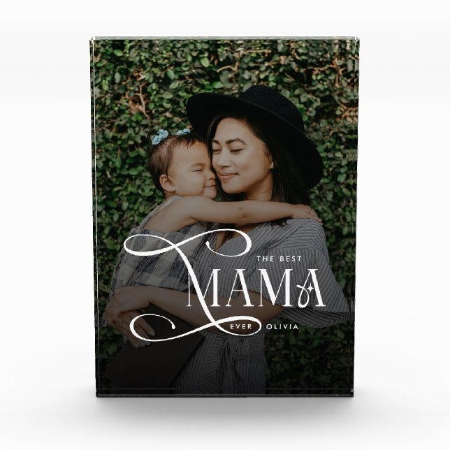 Modern Best Mama Ever Photo Mothers Day Gifts (Front)