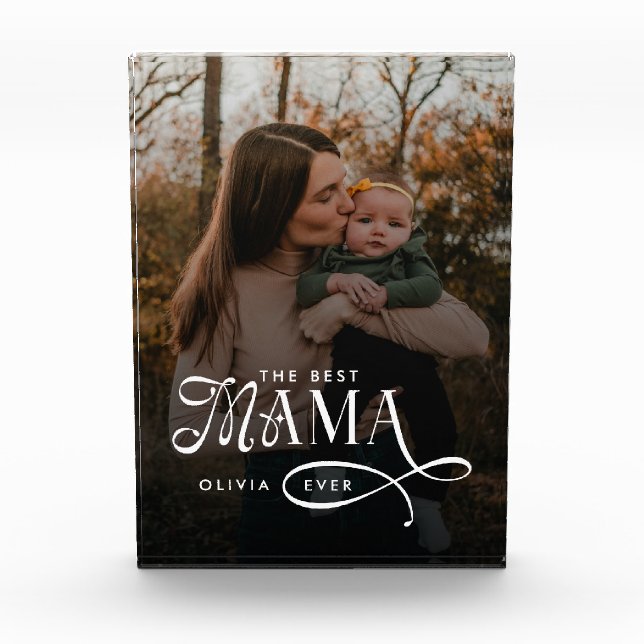 Modern Best Mama Ever Photo Mothers Day Gifts (Front)