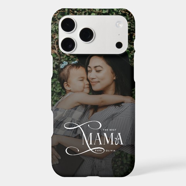 Modern Best Mama Ever Photo Mothers Day Gifts (Back)