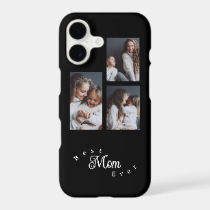 Modern Best Mom Ever Elegant Script Black 3 Photo