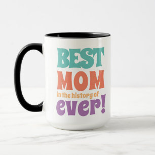 Modern Best Mom Kids Name Mother's Day Gift Mug