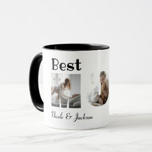 Modern Best Mum Ever 3 Photos Collage White Mug