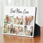 Modern Best Mum Ever Custom 6 Photo Collage Plaque<br><div class="desc">Design a sleek and stylish photo plaque for Mum featuring the message Best Mum Ever and six of your favourite photos. This modern layout is perfect for Mothers Day, birthdays, or any time you want to share love and gratitude. Customise with personal photos and optional text to create a one...</div>