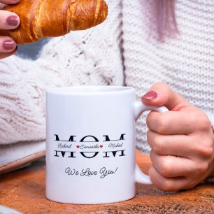 Modern Best Mum Ever Personalised Coffee Mug