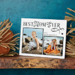 Modern Best Mum Ever Photo Heart Mothers Day Gifts Plaque<br><div class="desc">Celebrate the woman whose love feels like home. This Best Mum Ever Heart Photo Plaque turns two of your most treasured memories into a beautiful daily reminder of how deeply she’s loved. Designed with a modern minimalist layout, elegant typography, and a soft heart detail, it captures the story of all...</div>