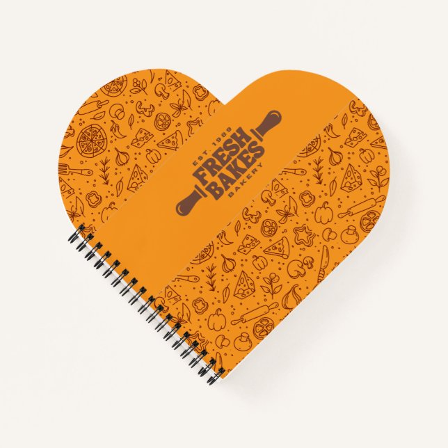 Modern Best Pizza In Town Professional  Notebook (Front)
