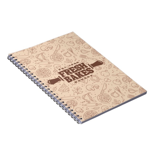 Modern Best Pizza In Town Professional  Notebook (Right Side)