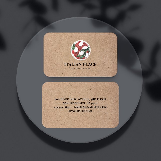 Modern Best Salad In Town Professional  Business Card (Creator Uploaded)