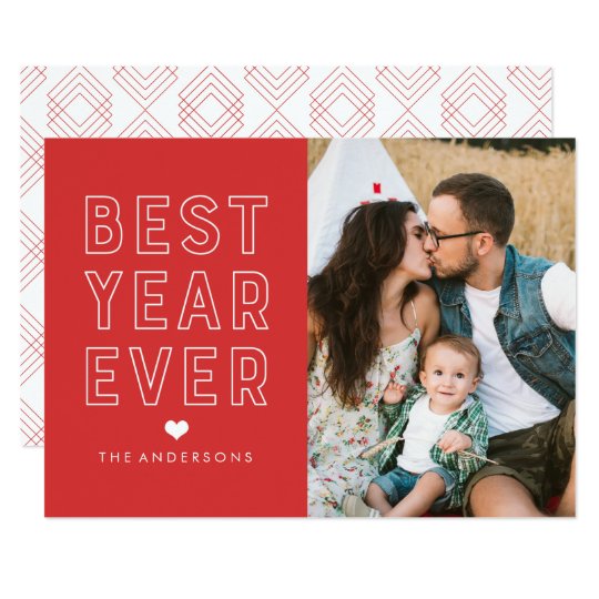 Modern Best Year Ever | Holiday Photo Card