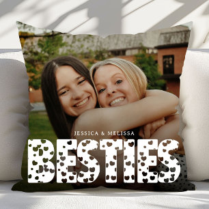 Modern  Besties Photo Gift Cushion